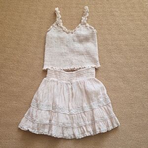 Katie J NYC Cream Kids Matching Set